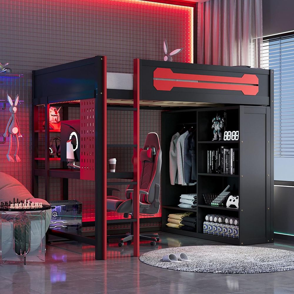 Esports Gaming Bed - Wood ull Size Gaming Lot Bed
