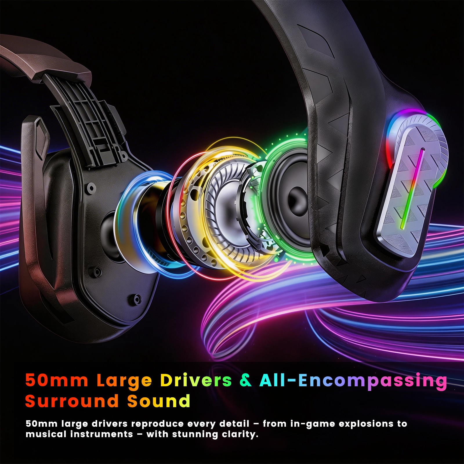 1PC G4100 RGB Wired Gaming Hea - Gaming Headset 7.1 ulasan dan harga