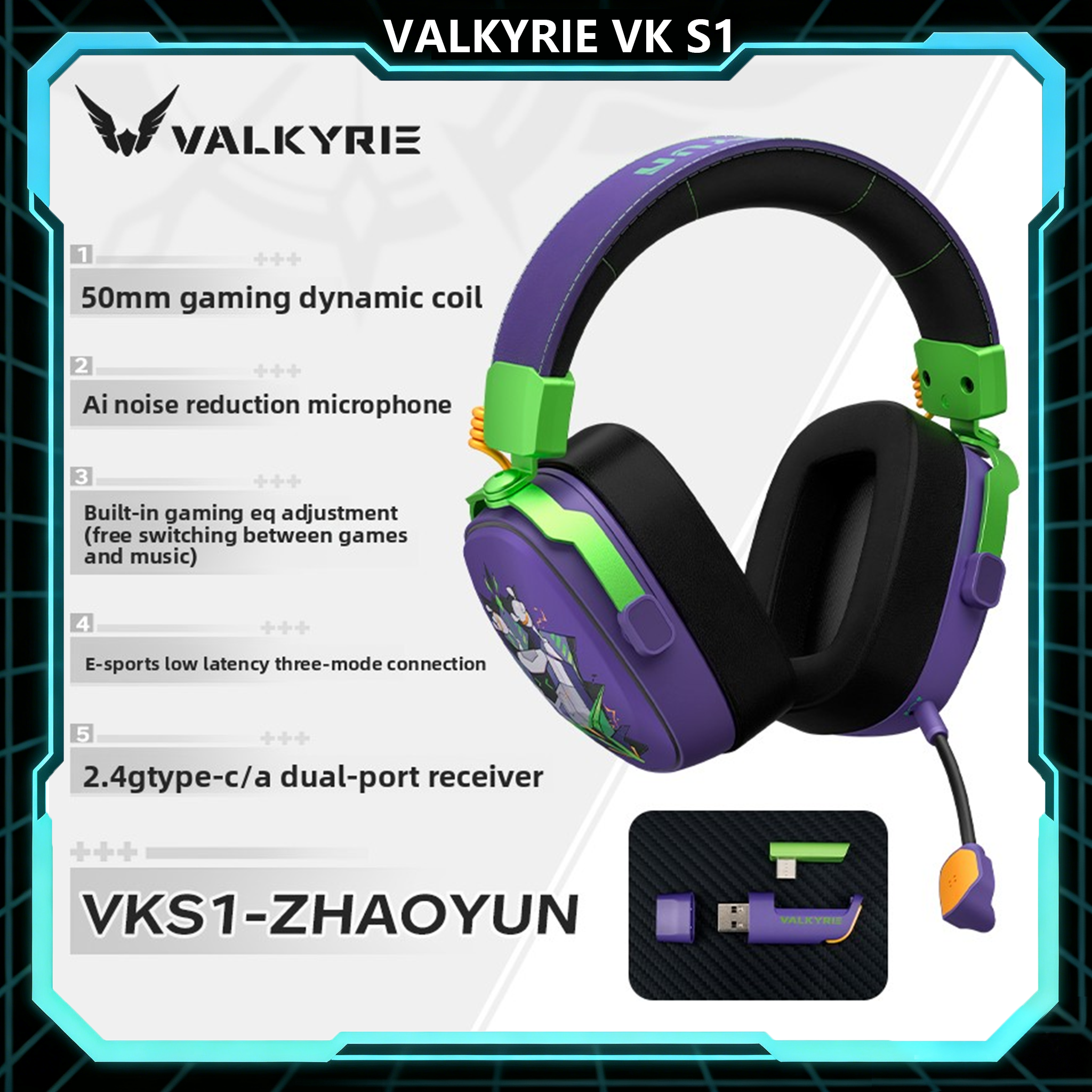 VALKYRIE VKS1 Gaming Headphone - Esports Gaming Bar ulasan dan harga