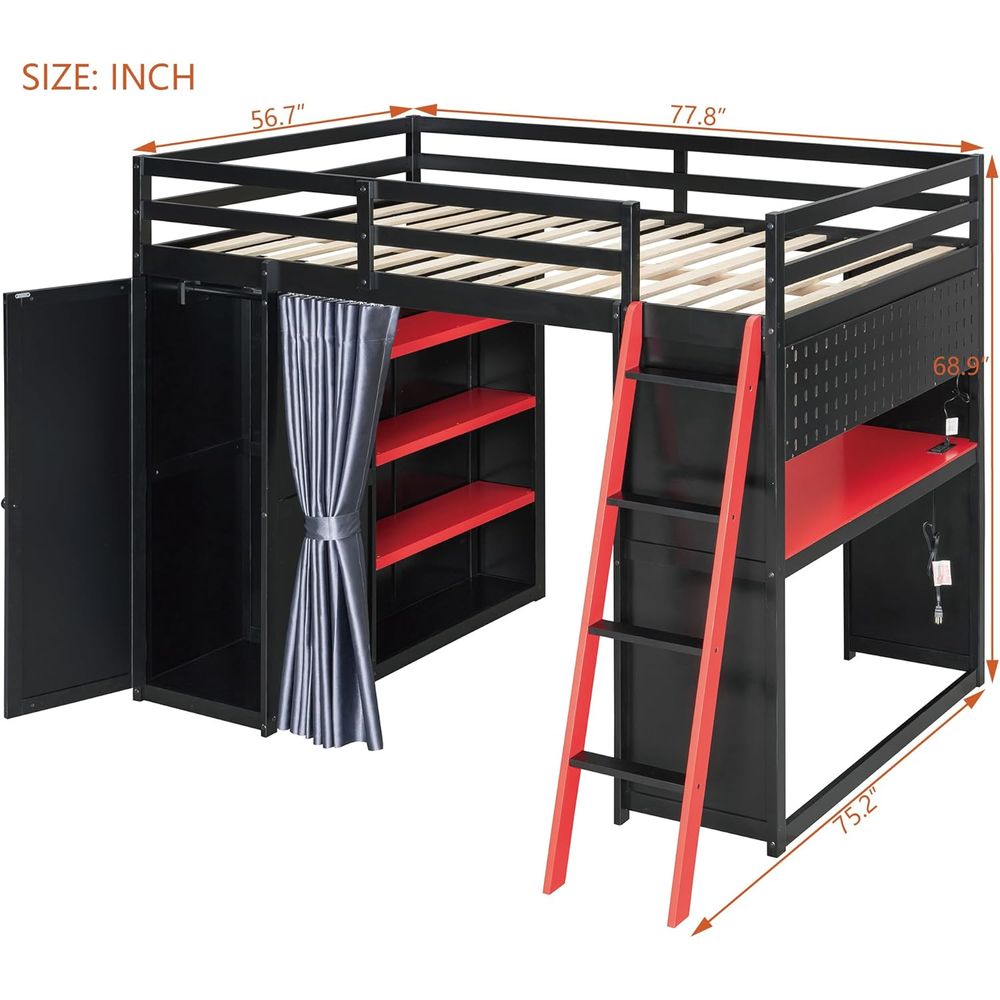 ull Gaming Lot Bed with Wardro - Esports Gaming Bed ulasan dan harga