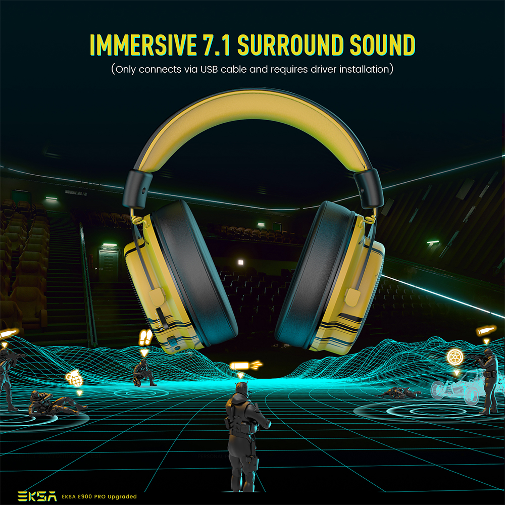 EKSA E900 Pro Upgraded Gaming  - Gaming Headset 7.1 ulasan dan harga