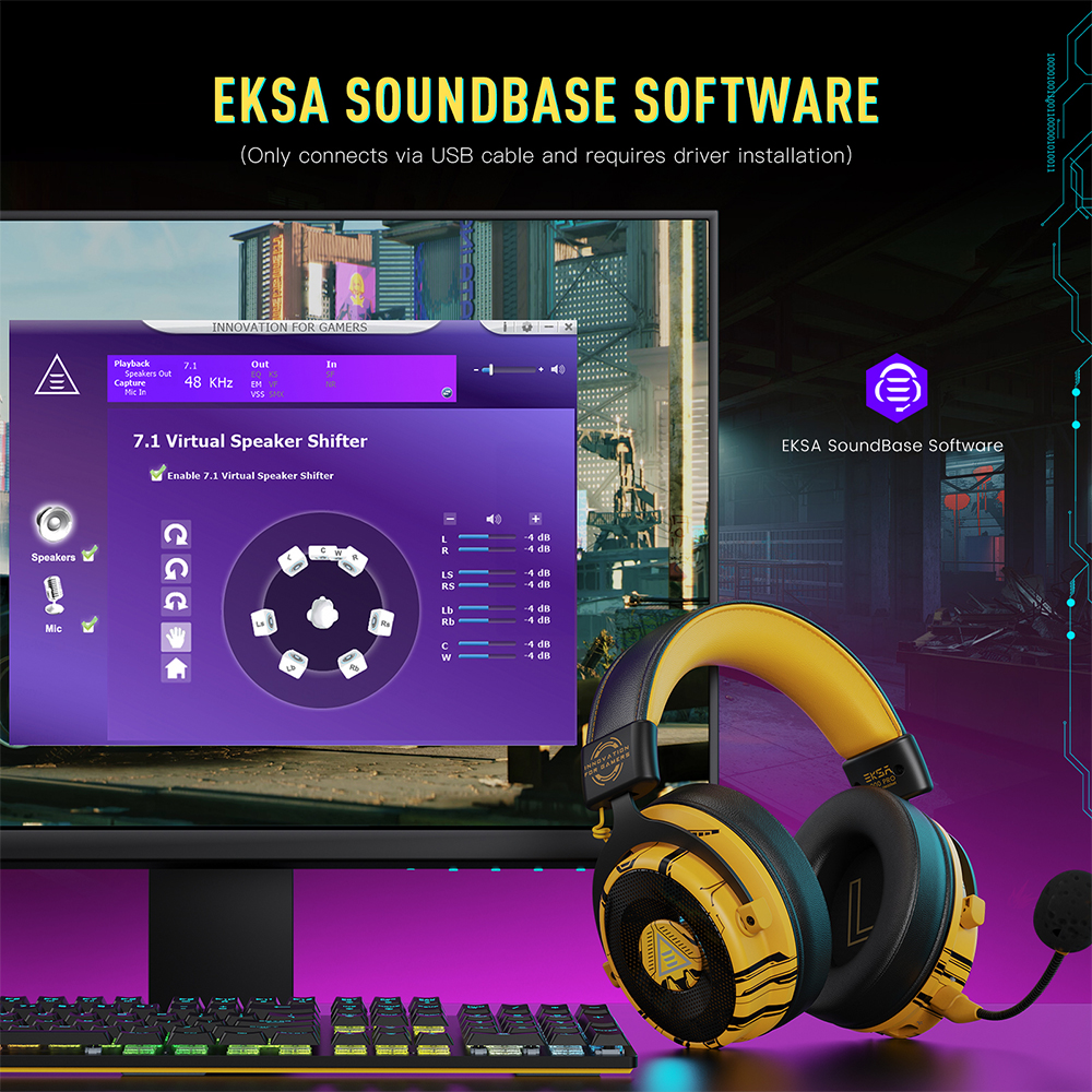 EKSA E900 Pro Upgraded Gaming  - Gaming Headset 7.1 ulasan dan harga