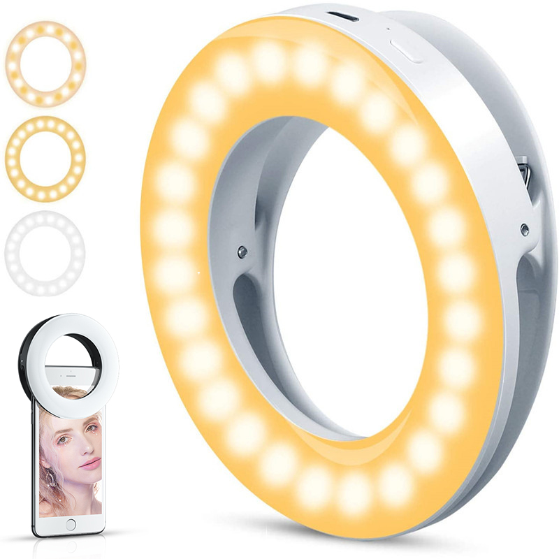 Upgrade 3200K-6500K LED Clip R - Webcam Ring Light ulasan dan harga