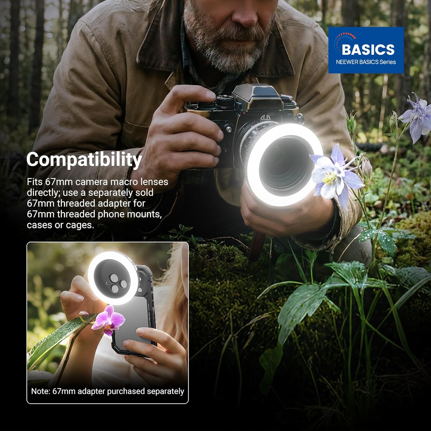 NEEWER Basics 67mm Threaded Ri - Webcam Ring Light ulasan dan harga