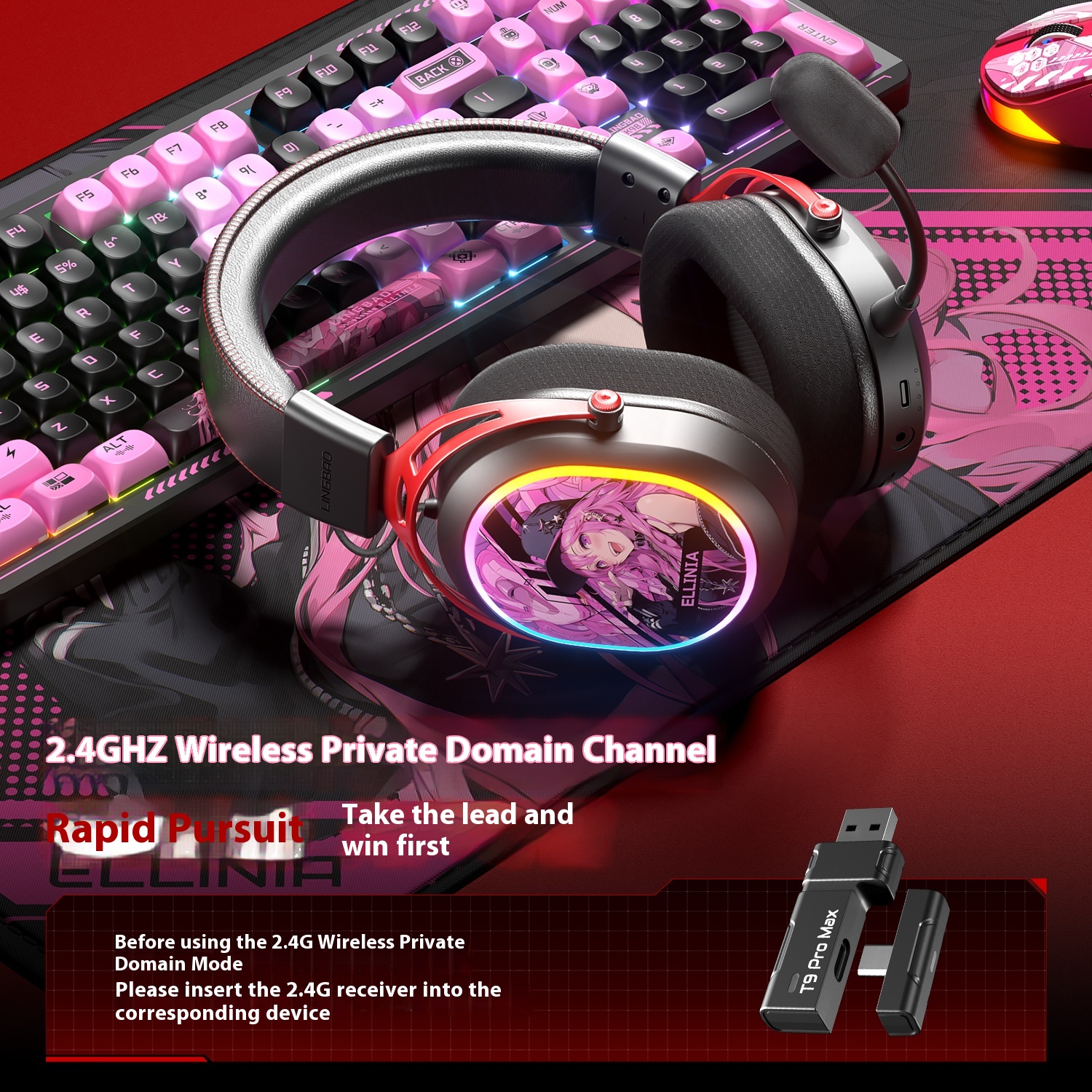 LingBao T9 Pro Max Wireless He - Gaming Headset 7.1 ulasan dan harga