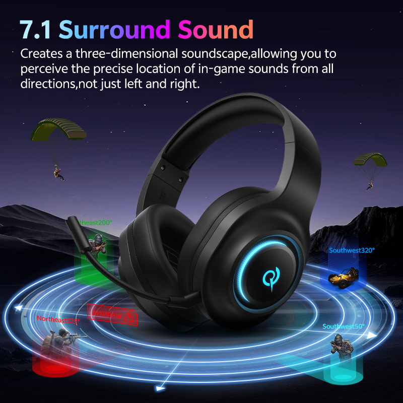 QCY Heroad V200 Gaming Headset - Gaming Headset 7.1 ulasan dan harga
