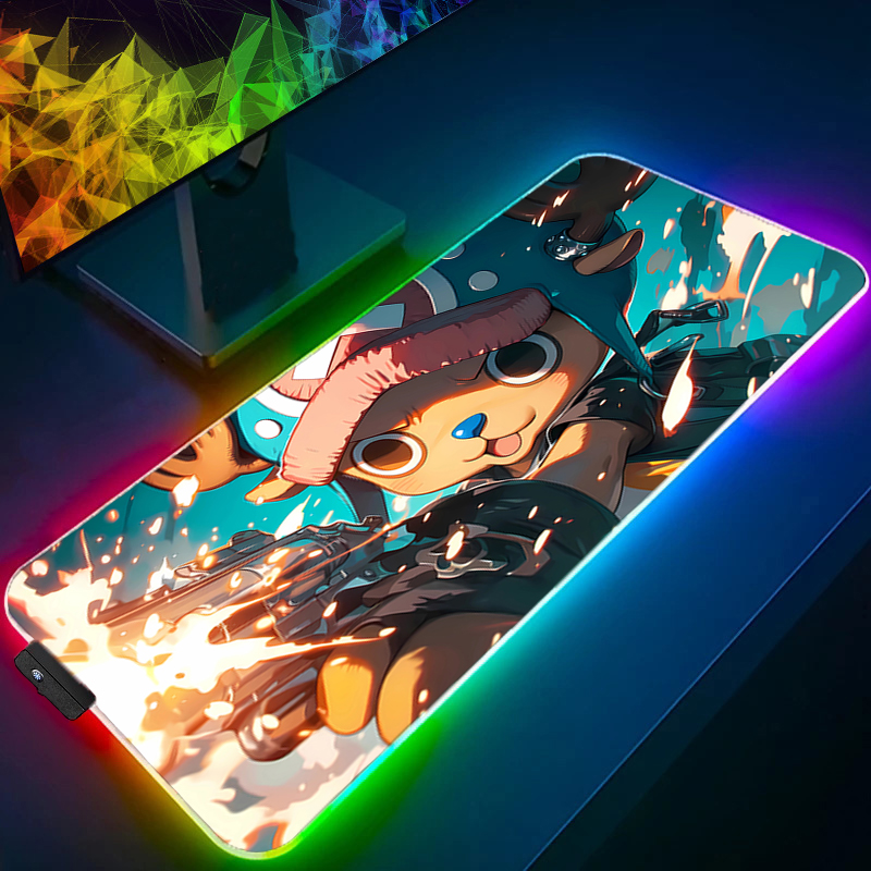 RGB Mouse Pad one piece Tony T - Esports Gaming Pad ulasan dan harga
