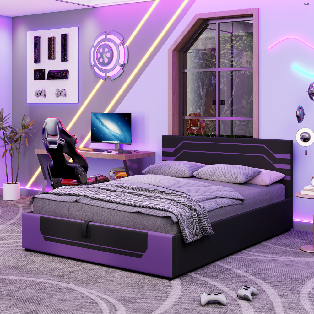 Queen Size Hydraulic Storage G - Esports Gaming Bed ulasan dan harga