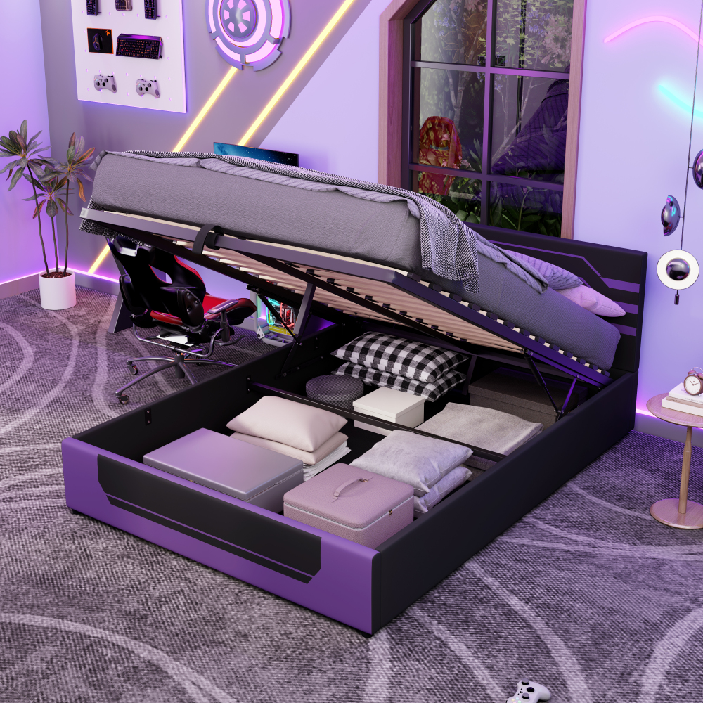 Queen Size Hydraulic Storage G - Esports Gaming Bed ulasan dan harga