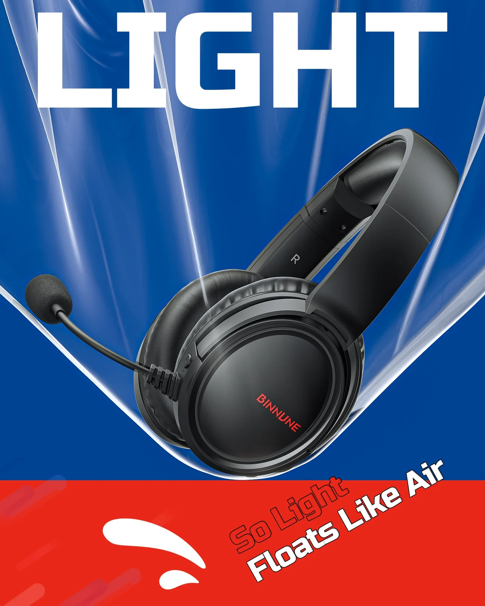 BINNUNE BW02 Wireless Gaming H - Gaming Headset 7.1 ulasan dan harga
