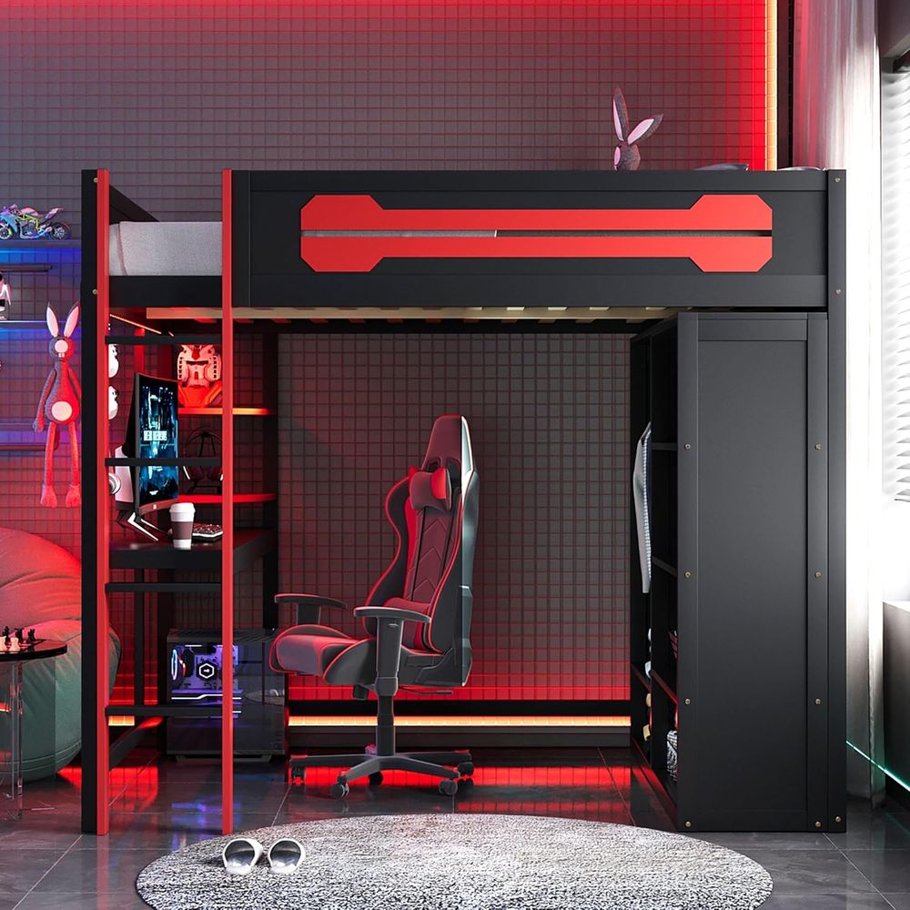 Wood ull Size Gaming Lot Bed w - Esports Gaming Bed ulasan dan harga