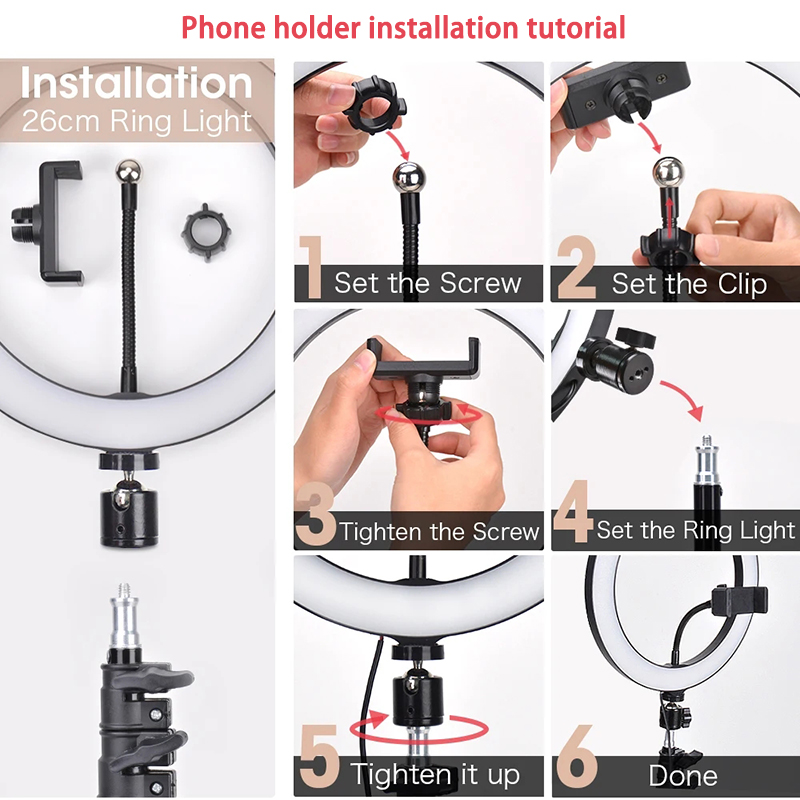 16/26/33cm Selfie Ring Light P - Webcam Ring Light ulasan dan harga