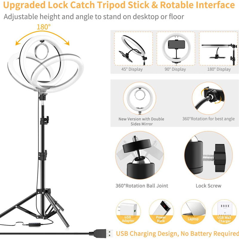 16/26/33cm Selfie Ring Light P - Webcam Ring Light ulasan dan harga