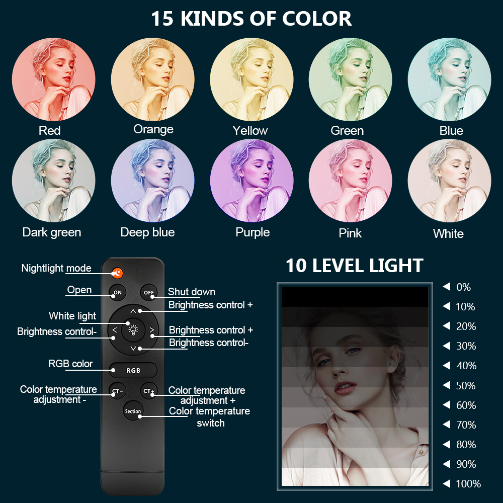18 Inch RGB Ring Light 50W Pho - Webcam Ring Light ulasan dan harga