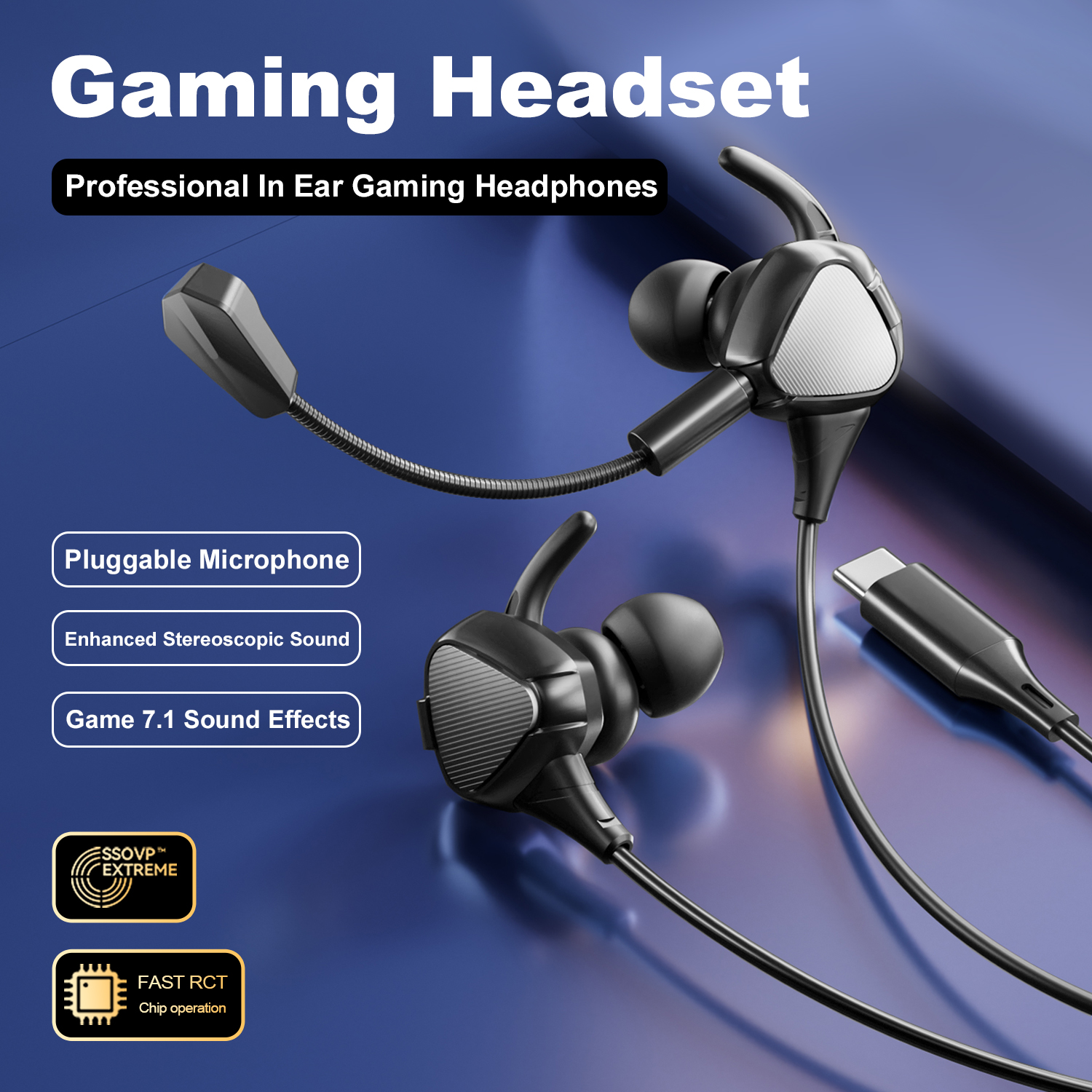 In Ear Gaming Earphones With M - Esports Gaming Bar ulasan dan harga
