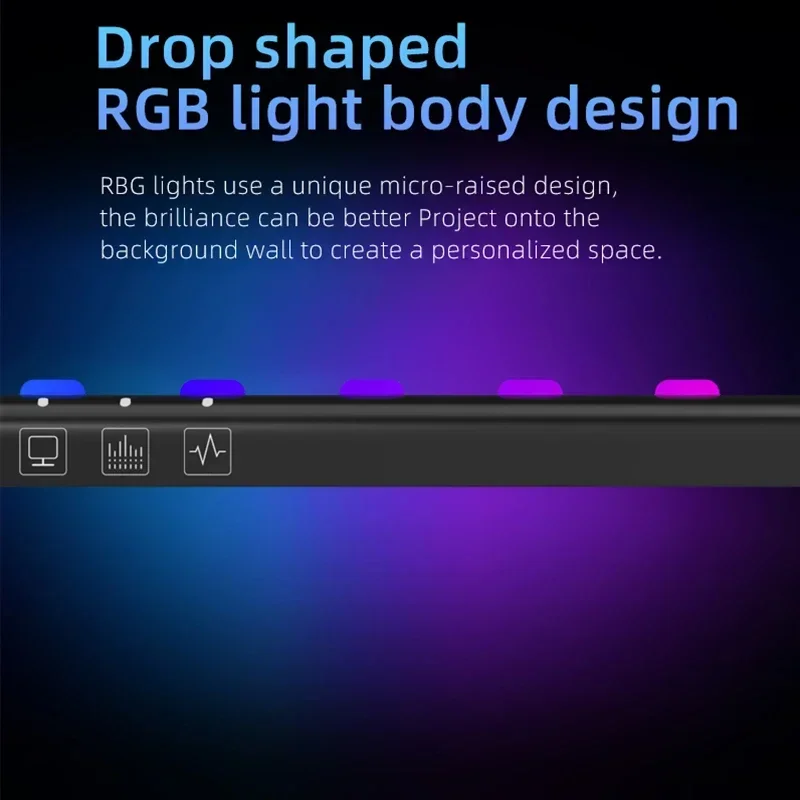 60cm RGB Screen Hanging Lights - Esports Gaming Bed ulasan dan harga