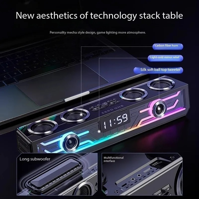 Stereo Surround Sound System E - Esports Gaming Bar ulasan dan harga